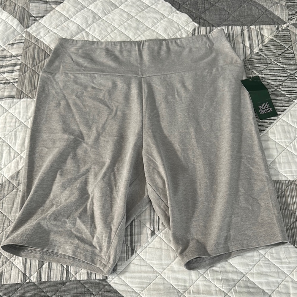 Wild Fable Gray Bike Shorts with Stretchy Fit